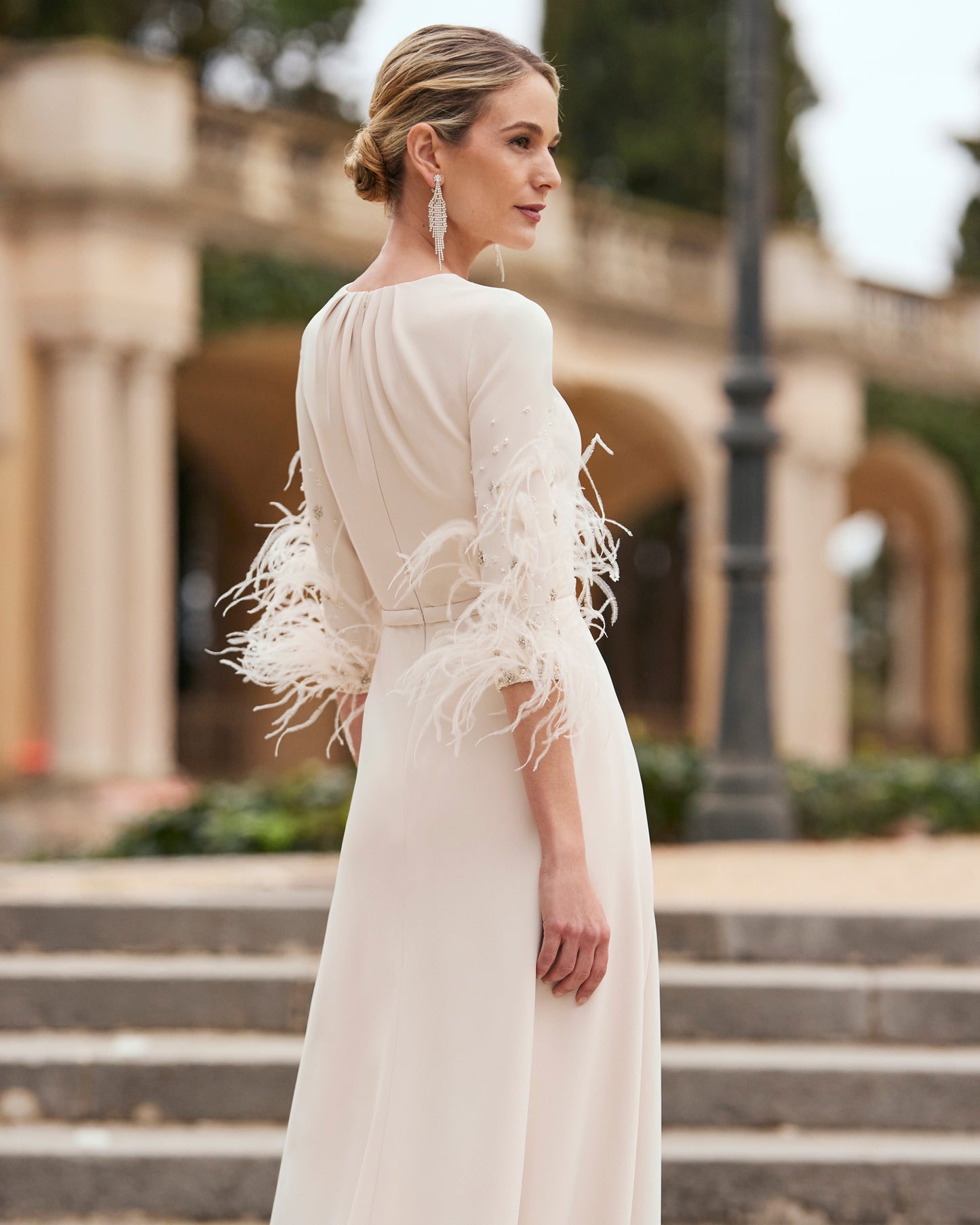 Beige Pantsuit Mother of the Bride