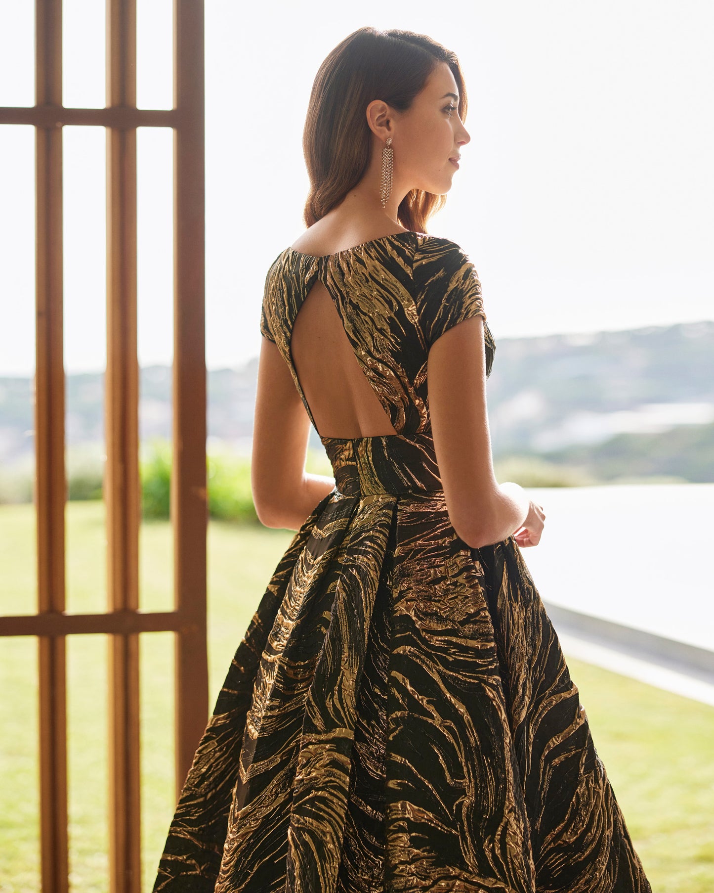 Black & Gold Wedding Guest Dress
