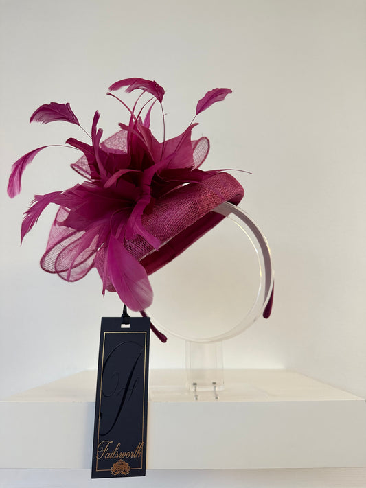 Magenta Fascinator