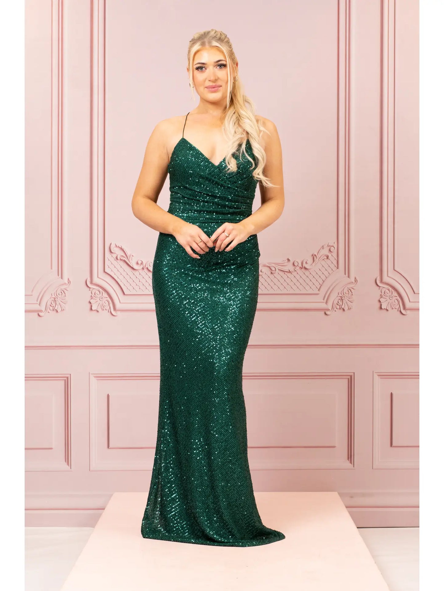 Shimmery Green Dress