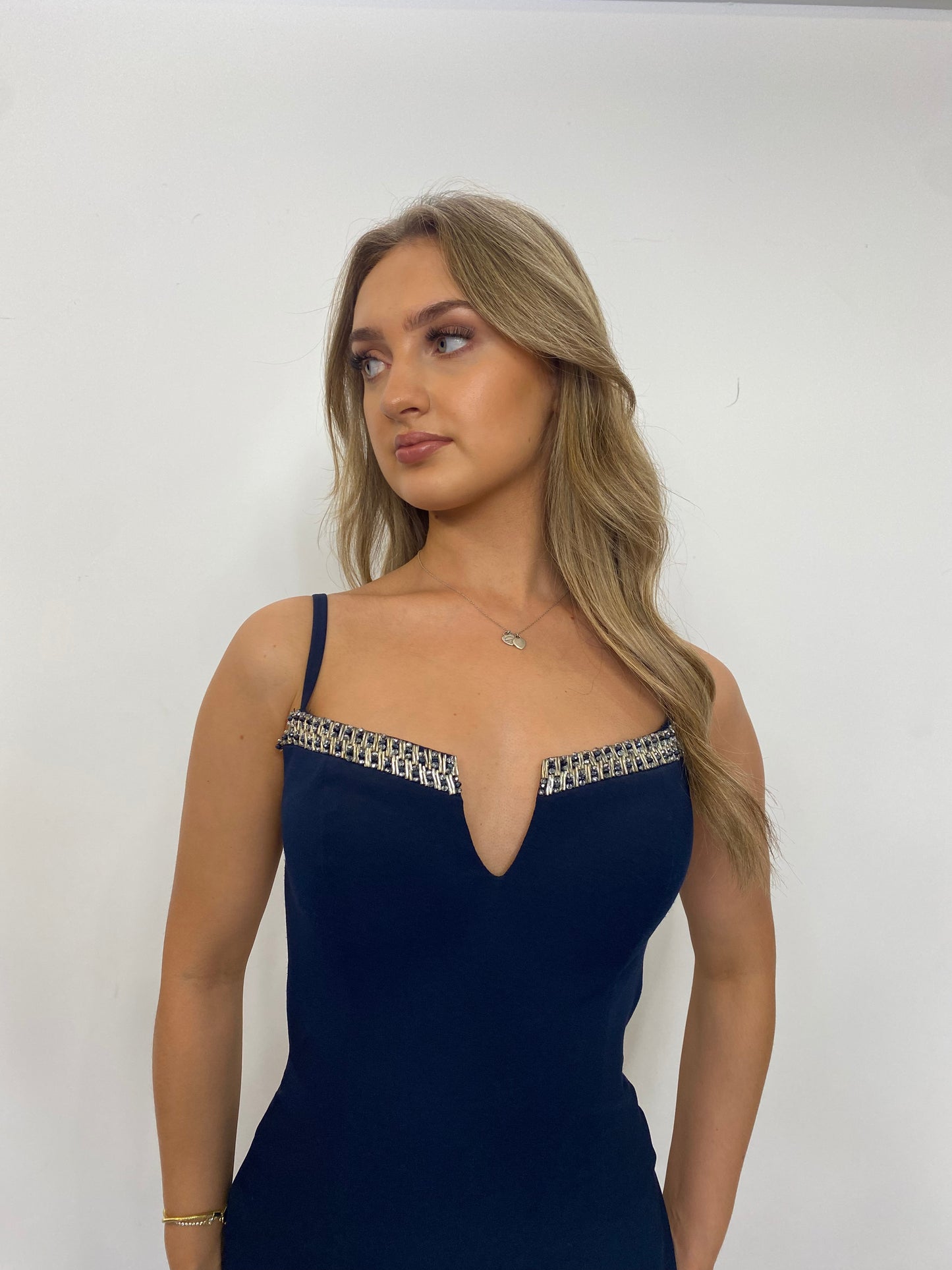 Navy Fitted Dress