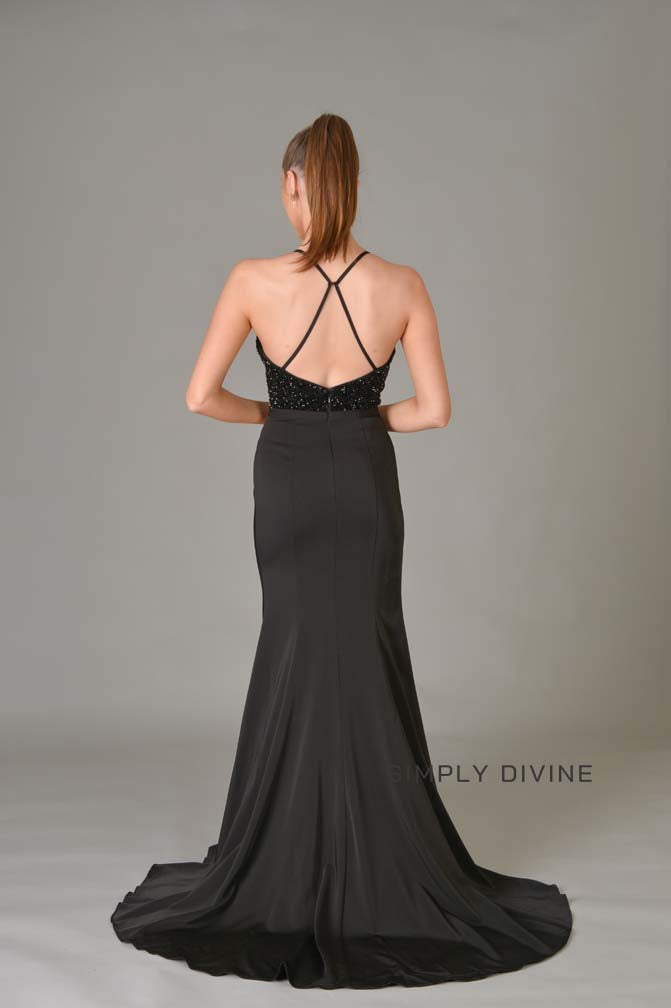 Black Dress with sparkling bodice