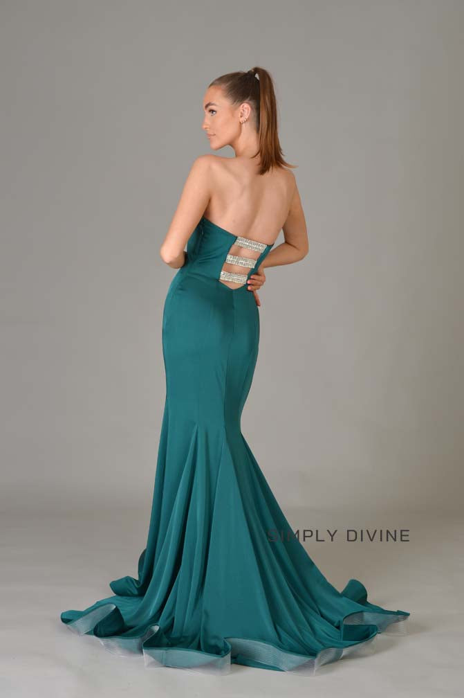 Emerald Strapless Dress