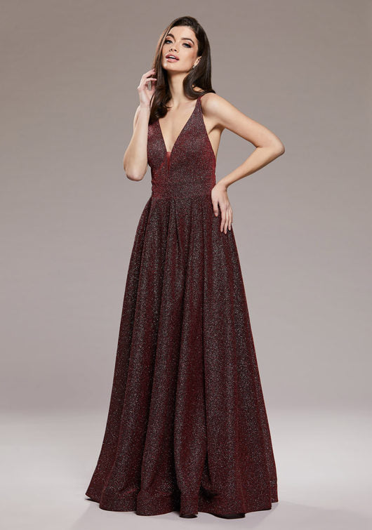 Red Glitter Prom dress