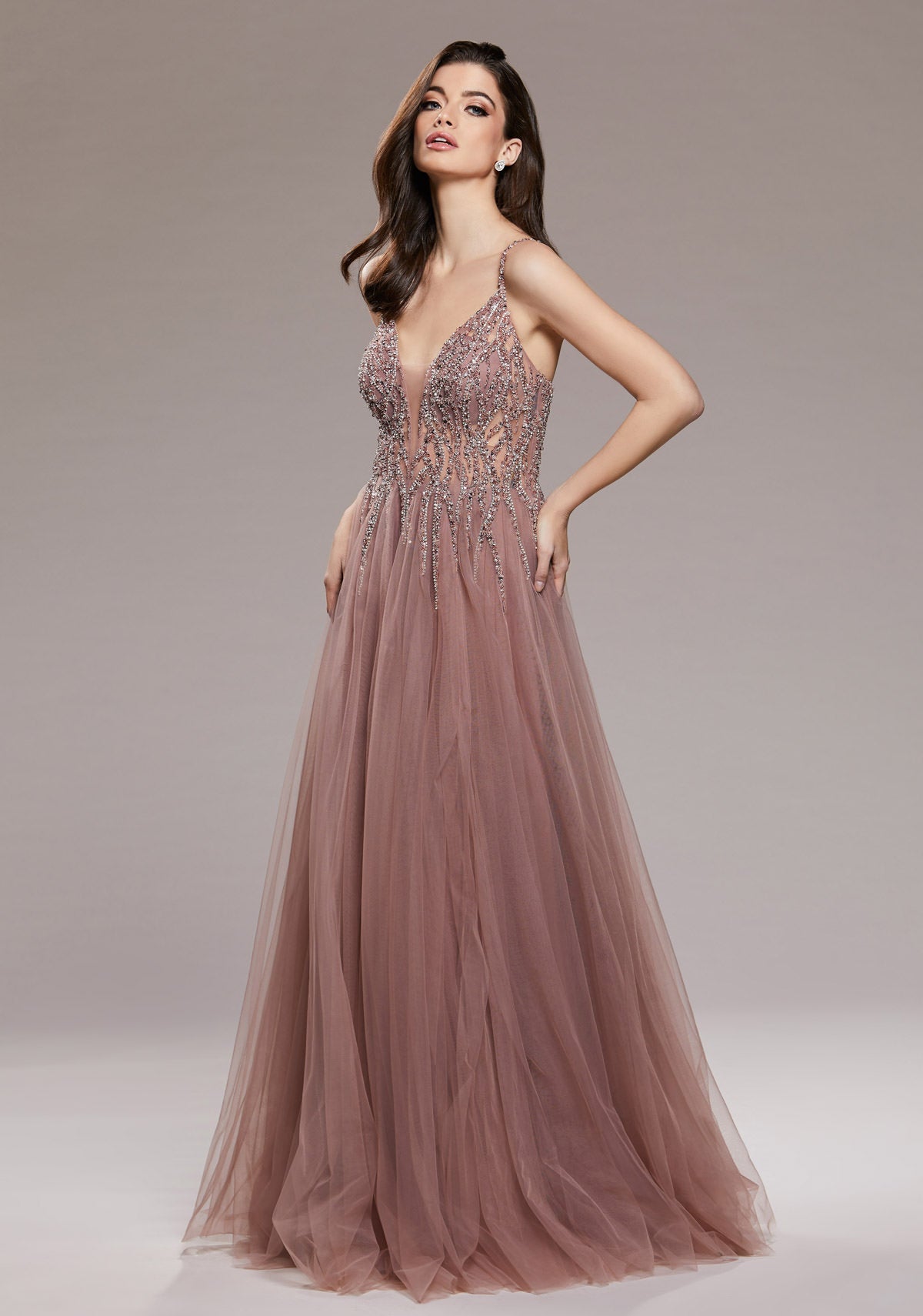 pink princess prom dress
