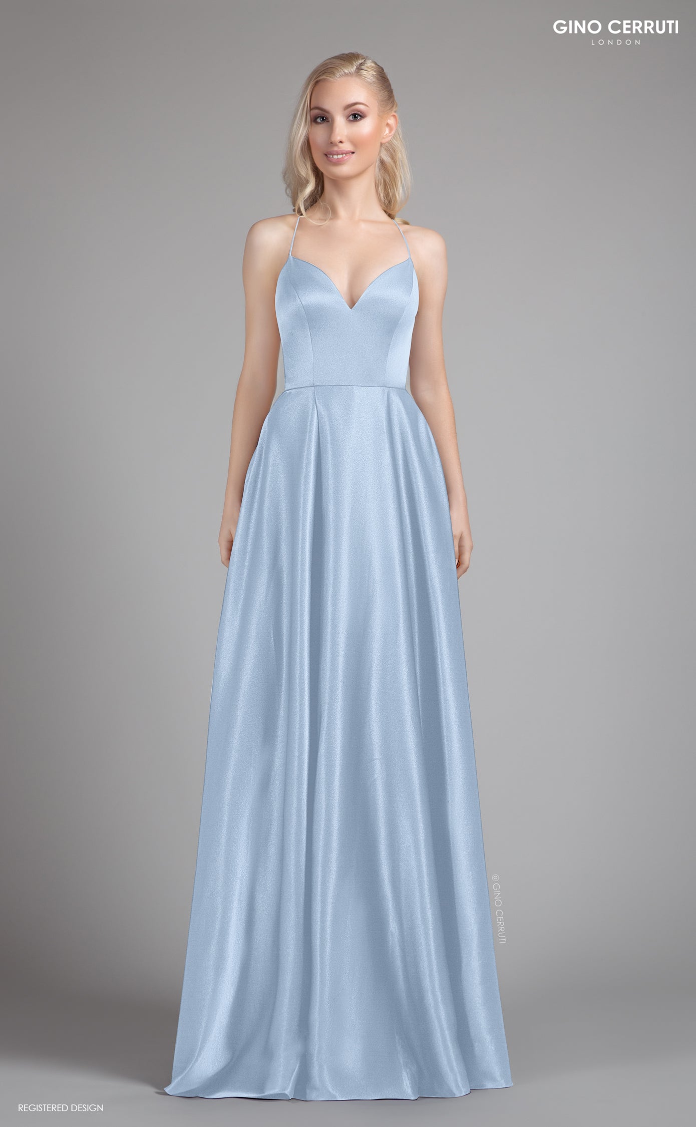 Pale Blue Prom Dress