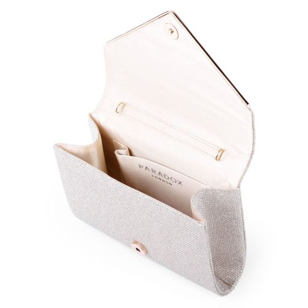 Champagne Glitter Clutch