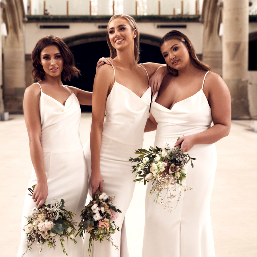 White bridesmaid dress