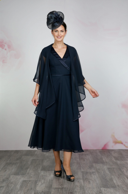 Navy Mother of the Bride & Groom Dress