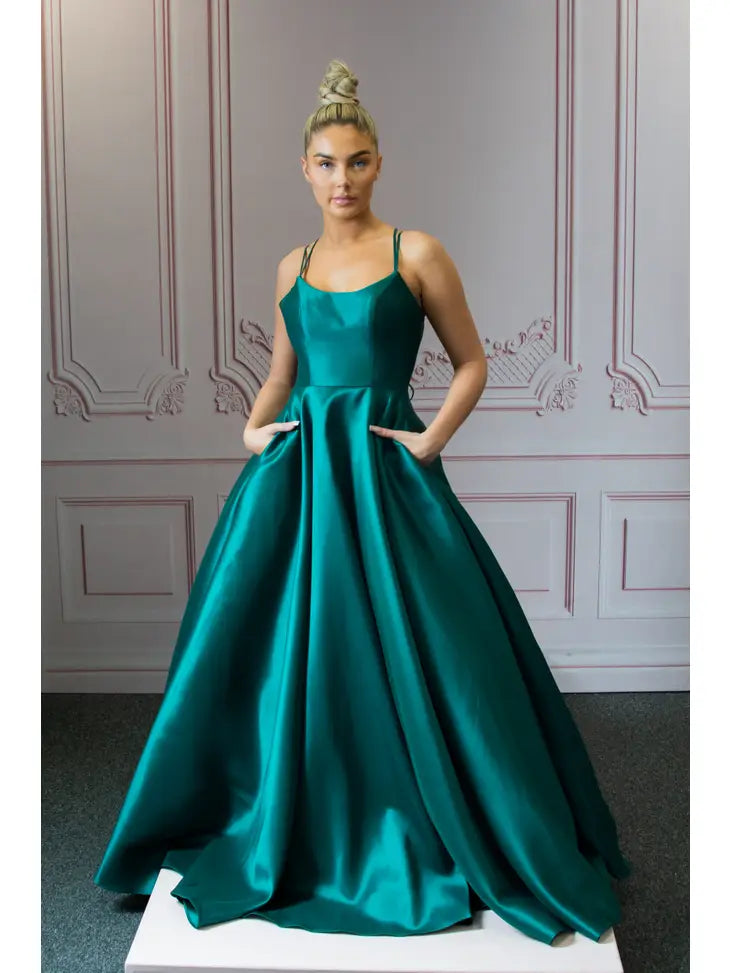 plain green prom dress cardiff 