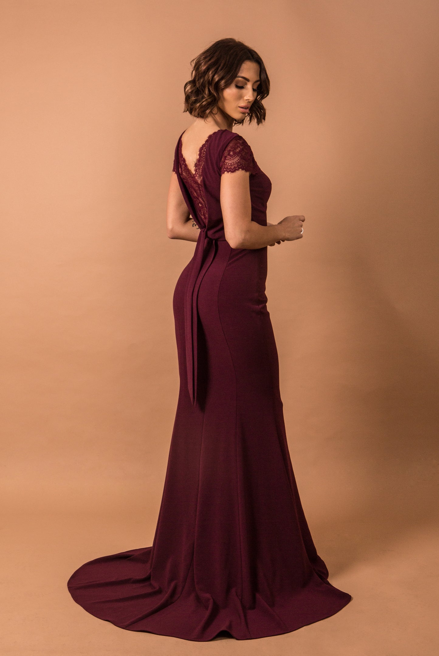 Burgundy Bridesmaids dress