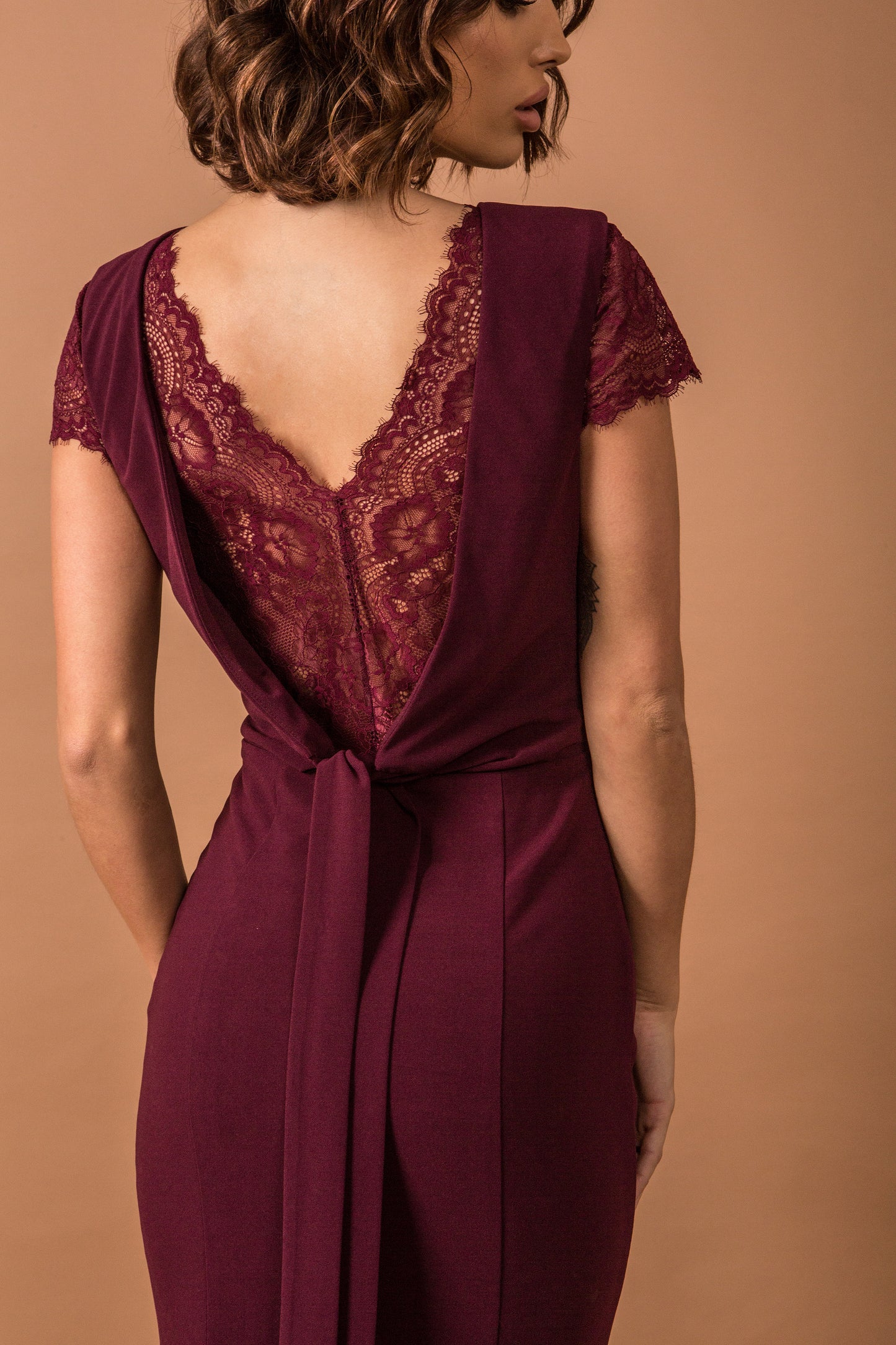 Burgundy Bridesmaids dress