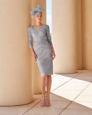 Silver Mother of the Bride Dress