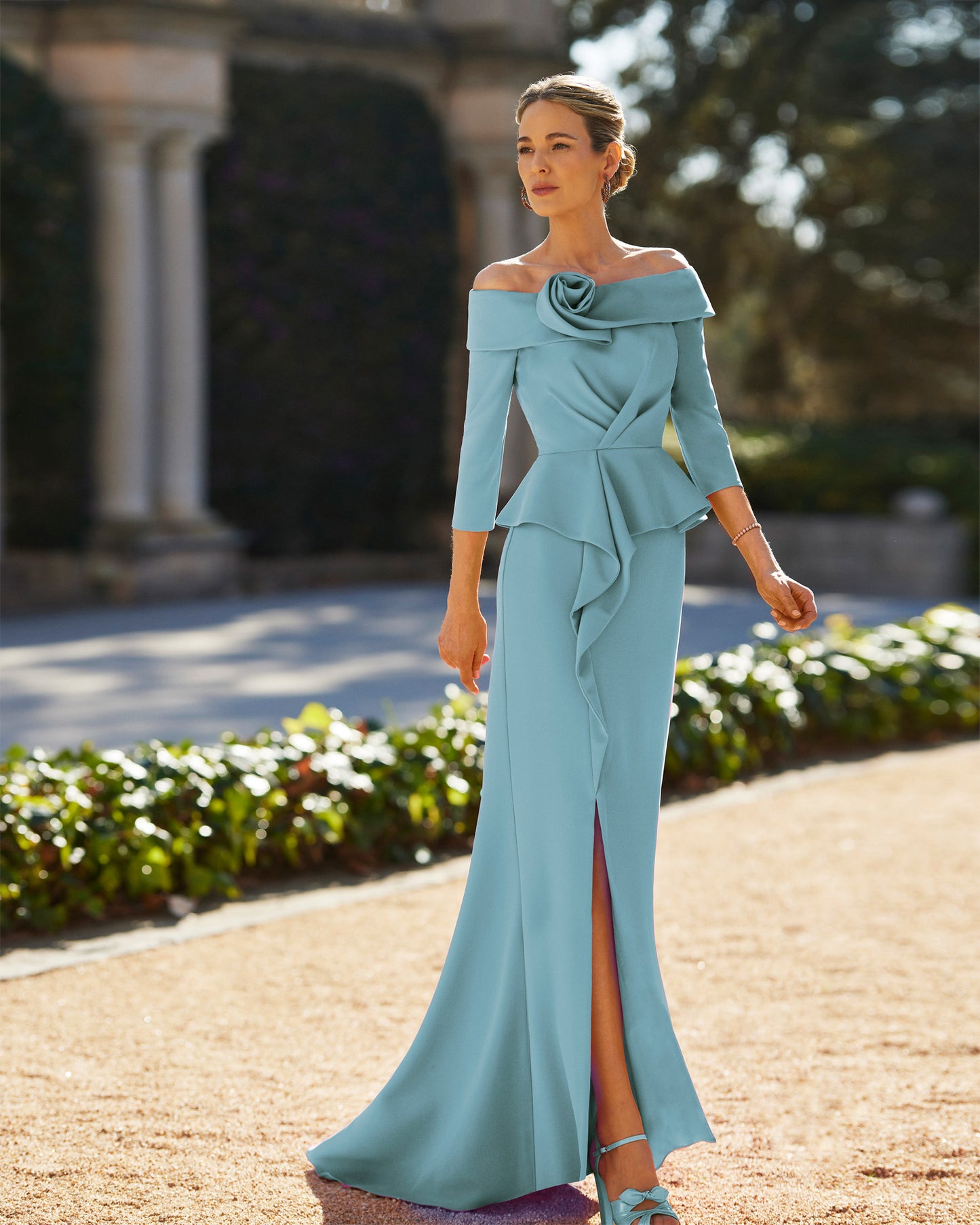 Ash Long Mother of the Bride Dress
