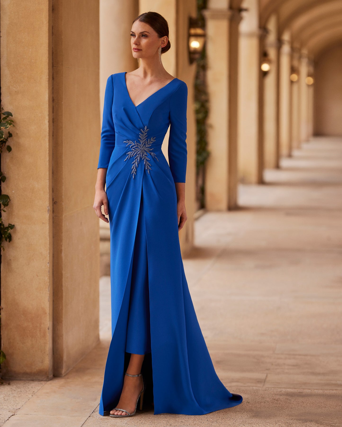 Royal Blue Long Mother of the Bride Dress
