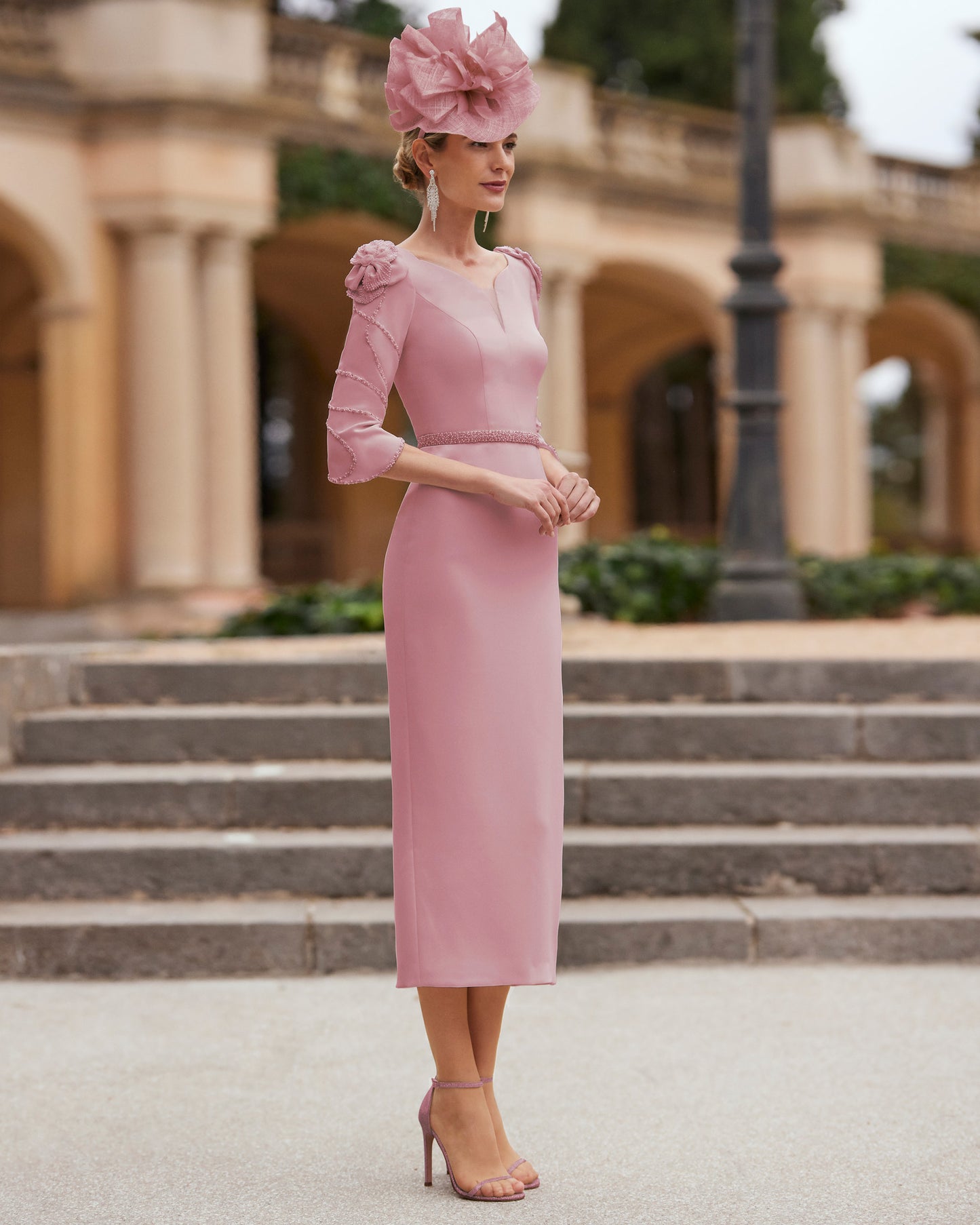 Rosa Mother of the Bride Dress with Pearls