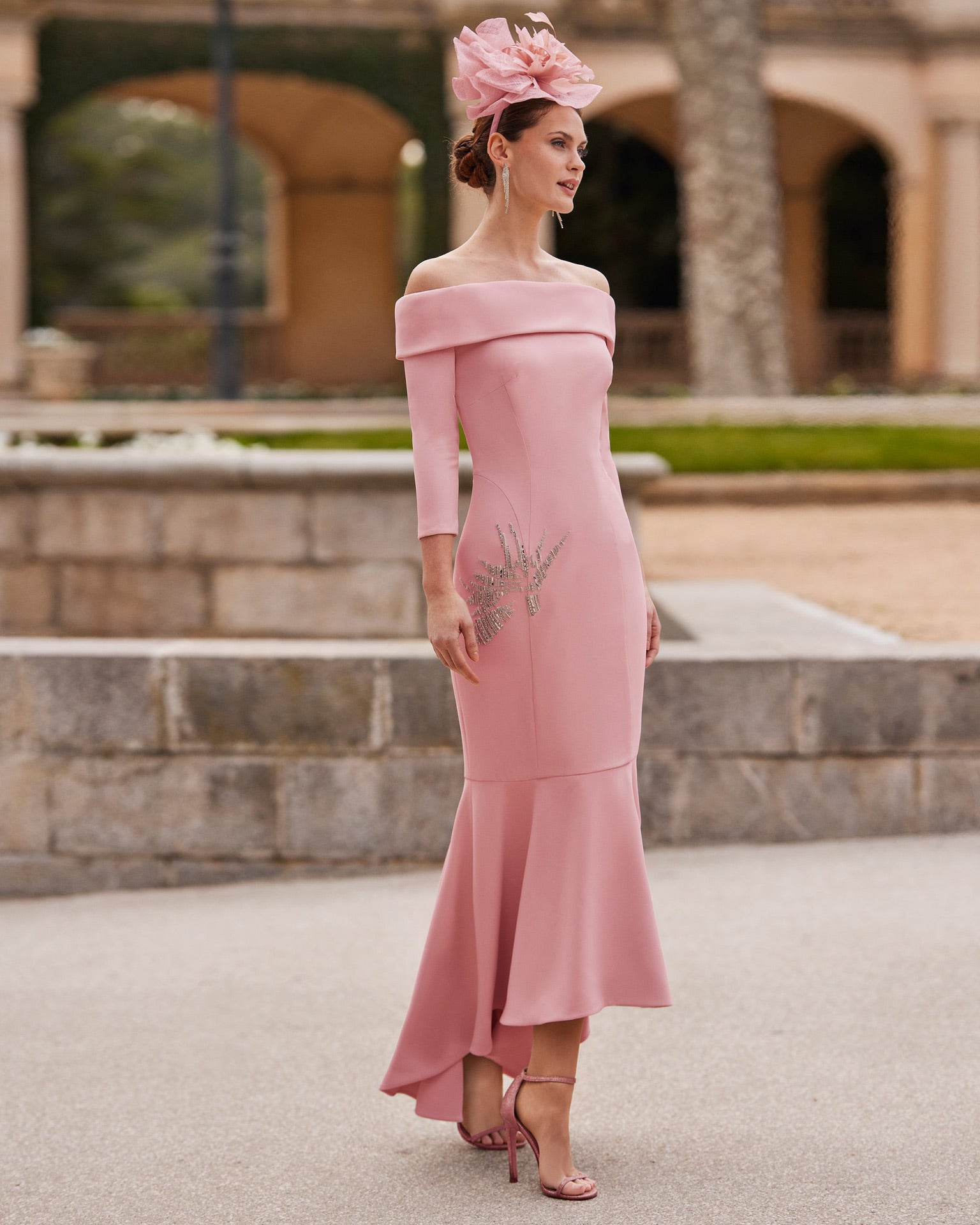 Pink Mother of the Bride and Groom Outfit