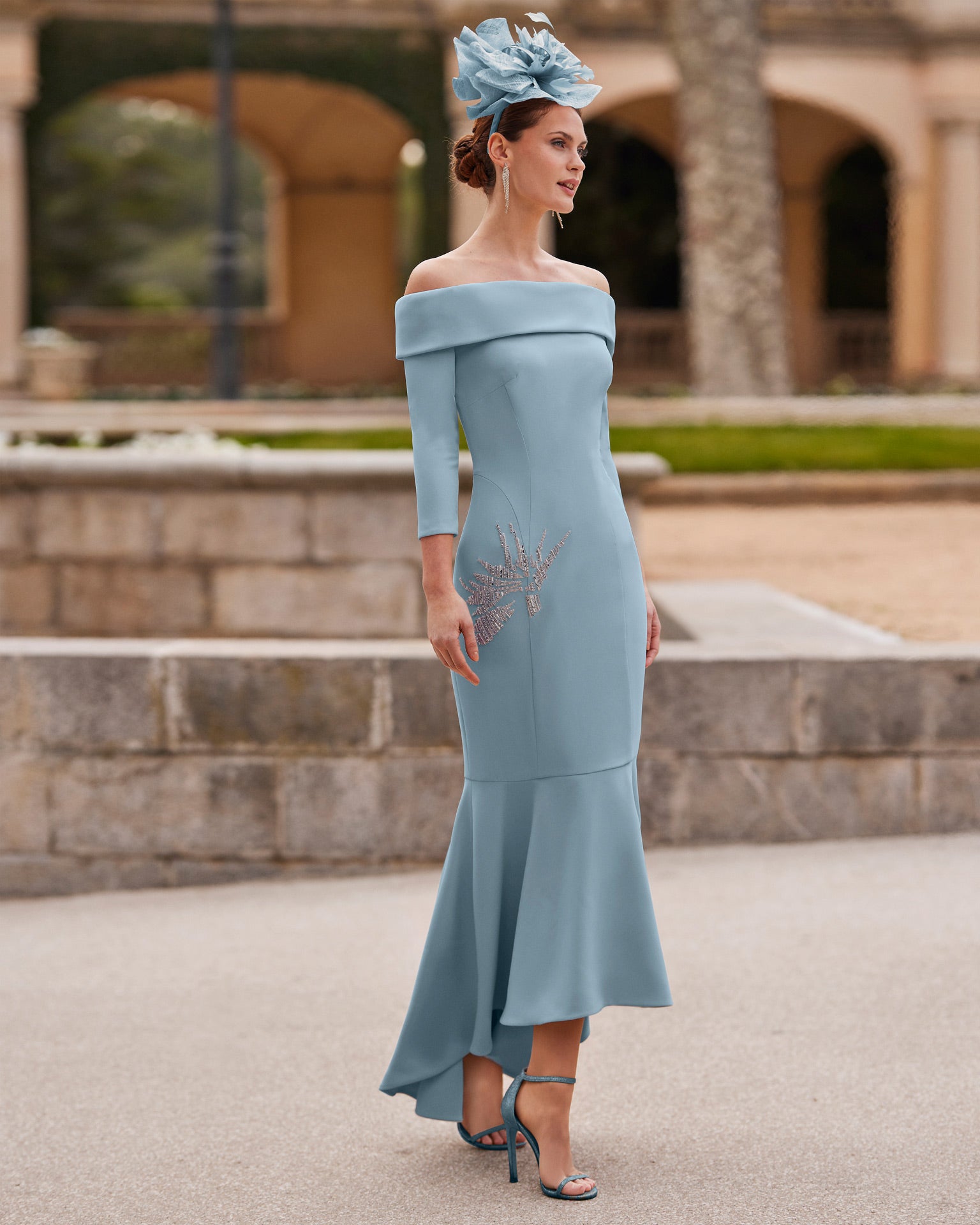 Blue Mother of the Bride and Groom Outfit