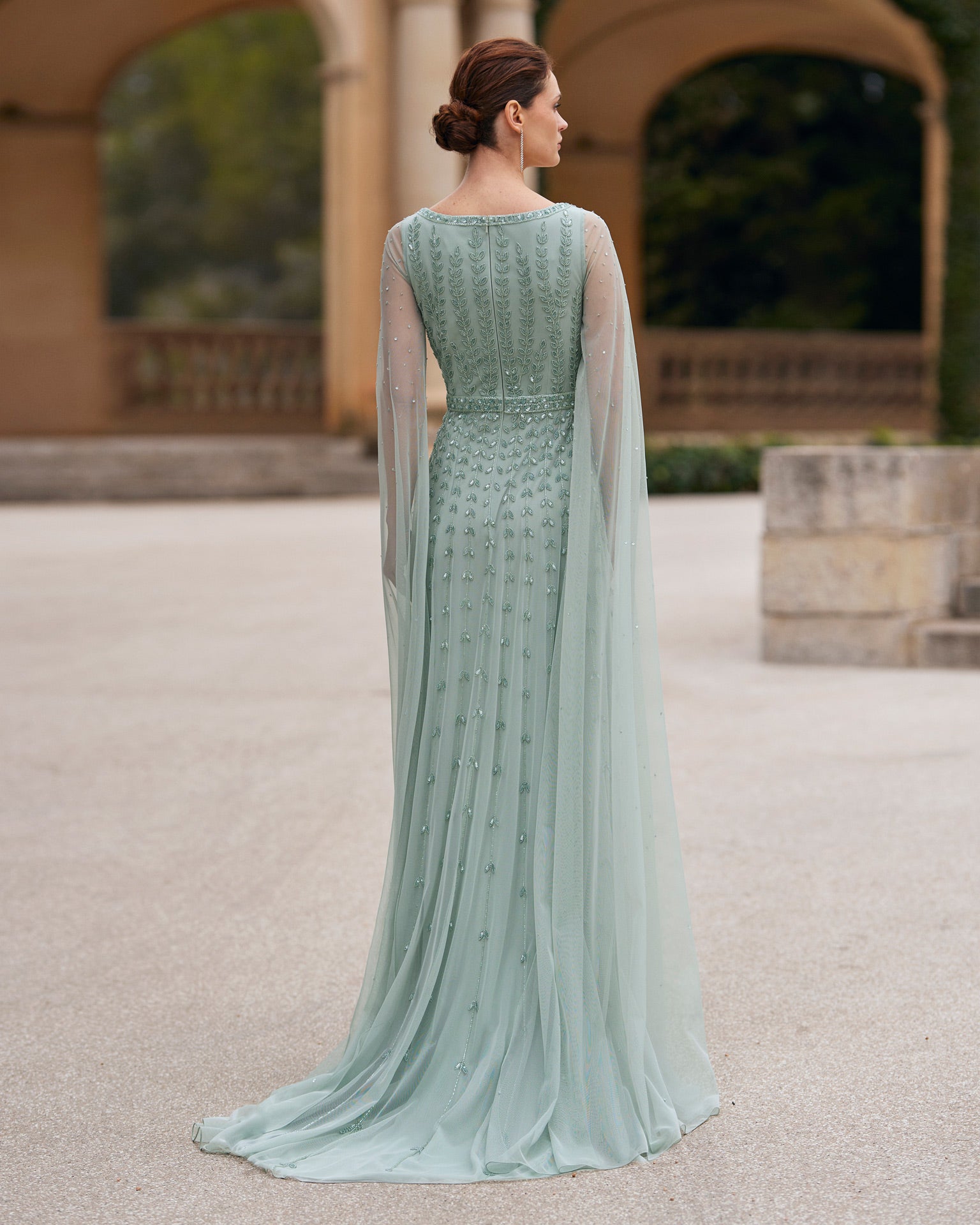 Mint Long Mother of the Bride Dress