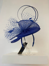 Load image into Gallery viewer, Blue Fascinator
