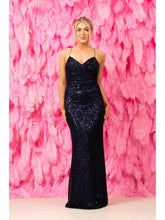 Load image into Gallery viewer, Shimmery Navy Dress
