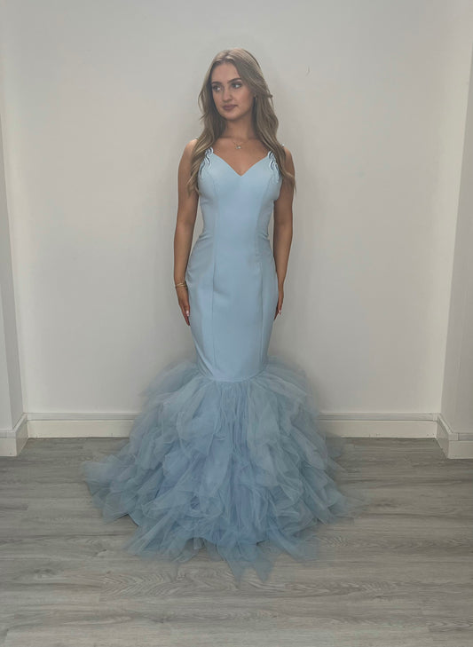pastel blue prom dress uk PF1160 Baby Blue Prom/Evening Dress, Prom Frocks UK
