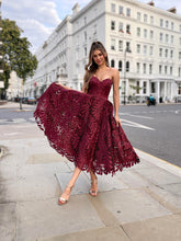 Load image into Gallery viewer, Maroon Wedding Guest Dress
