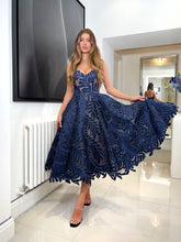 Load image into Gallery viewer, Navy Wedding Guest Dress
