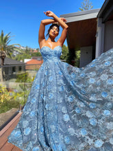 Load image into Gallery viewer, Light Blue Prom Dress
