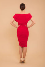 Load image into Gallery viewer, Red Wedding guest dress
