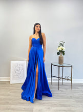 Load image into Gallery viewer, Royal Blue Strapless Ball Gown

