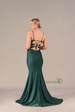 Load image into Gallery viewer, Emerald Dress embellished with diamonds  
