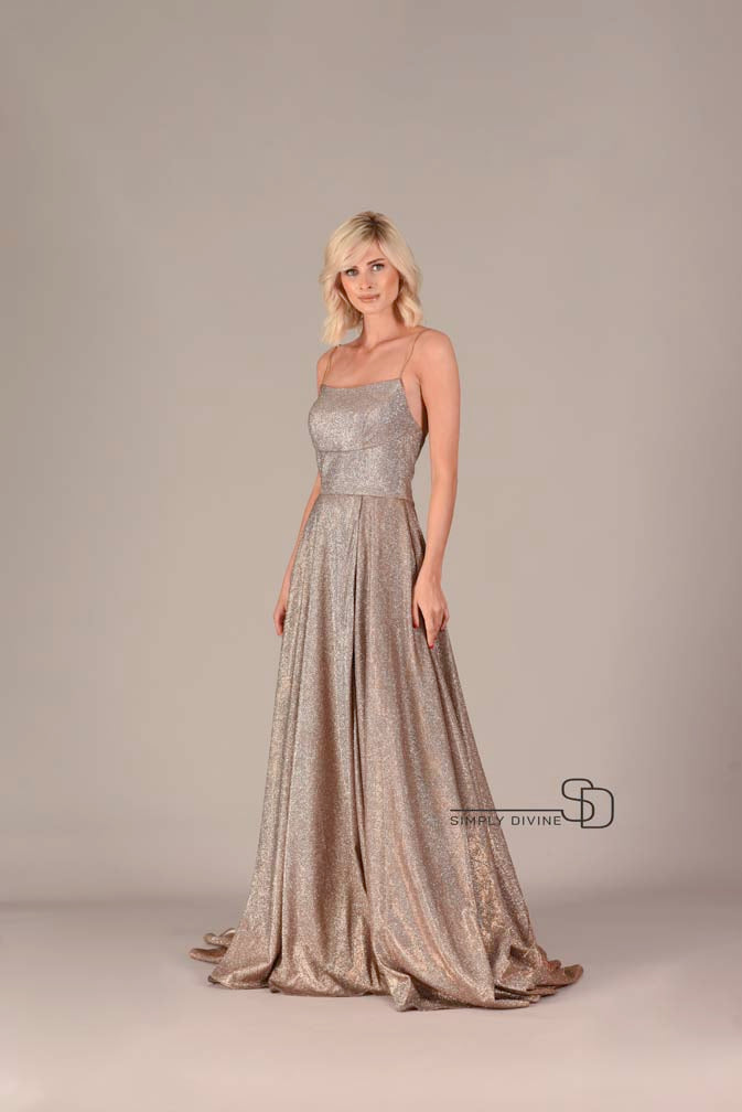 Sparkling Copper A-line Dress