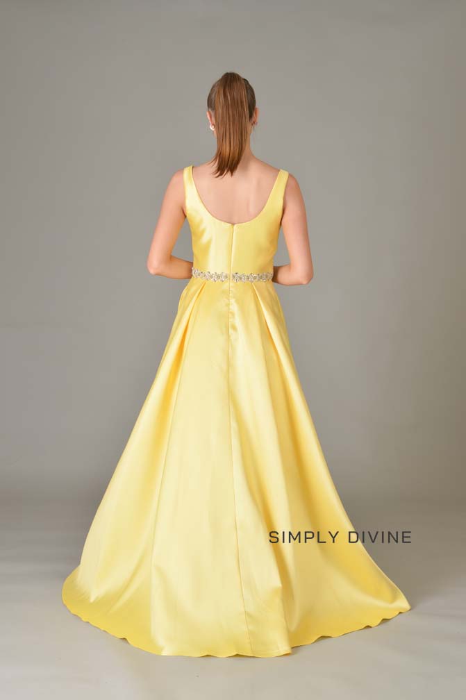 Yellow A-line Dress