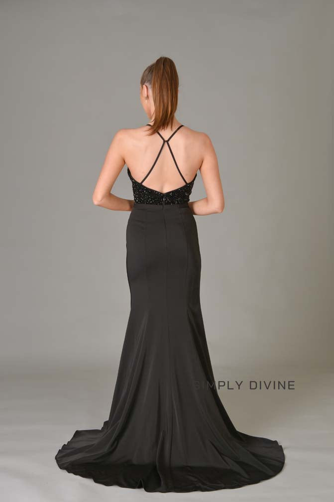 Black Dress with sparkling bodice 