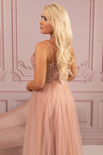 Load image into Gallery viewer, Dusty Pink Tulle Prom Dress 
