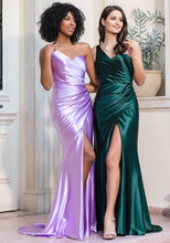 Load image into Gallery viewer, Lilac silky evening dress
