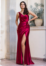 Load image into Gallery viewer, Red Silky Evening Dress
