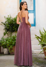 Load image into Gallery viewer, Glitter berry evening dress

