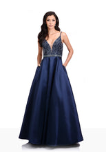 Load image into Gallery viewer, Navy Prom dress
