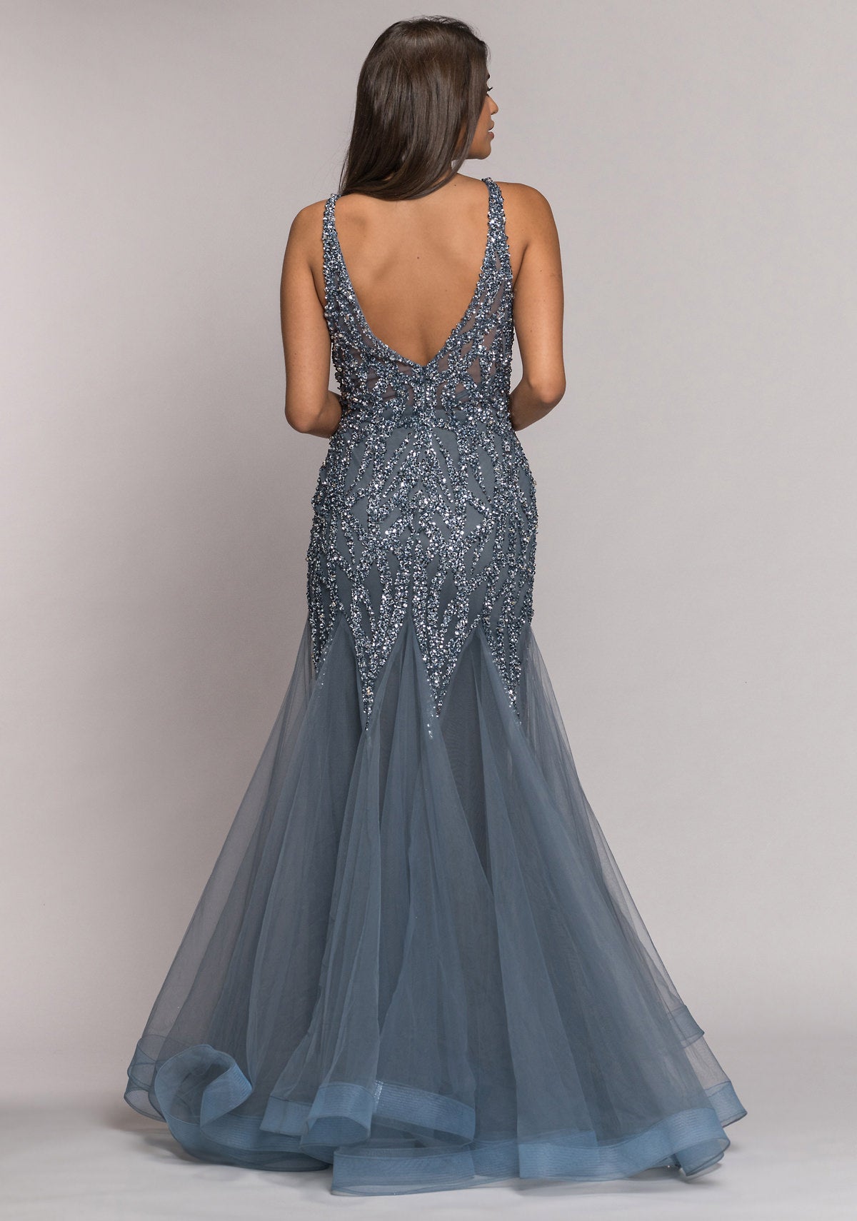 Blue Sparkly prom Dress