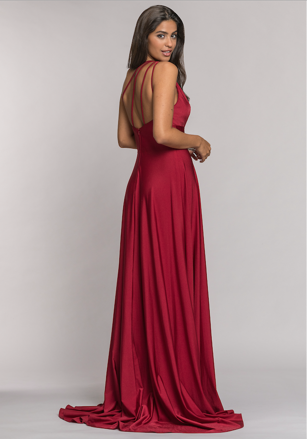 Red One-Shoulder Prom Dress