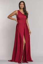 Load image into Gallery viewer, Red One-Shoulder Prom Dress
