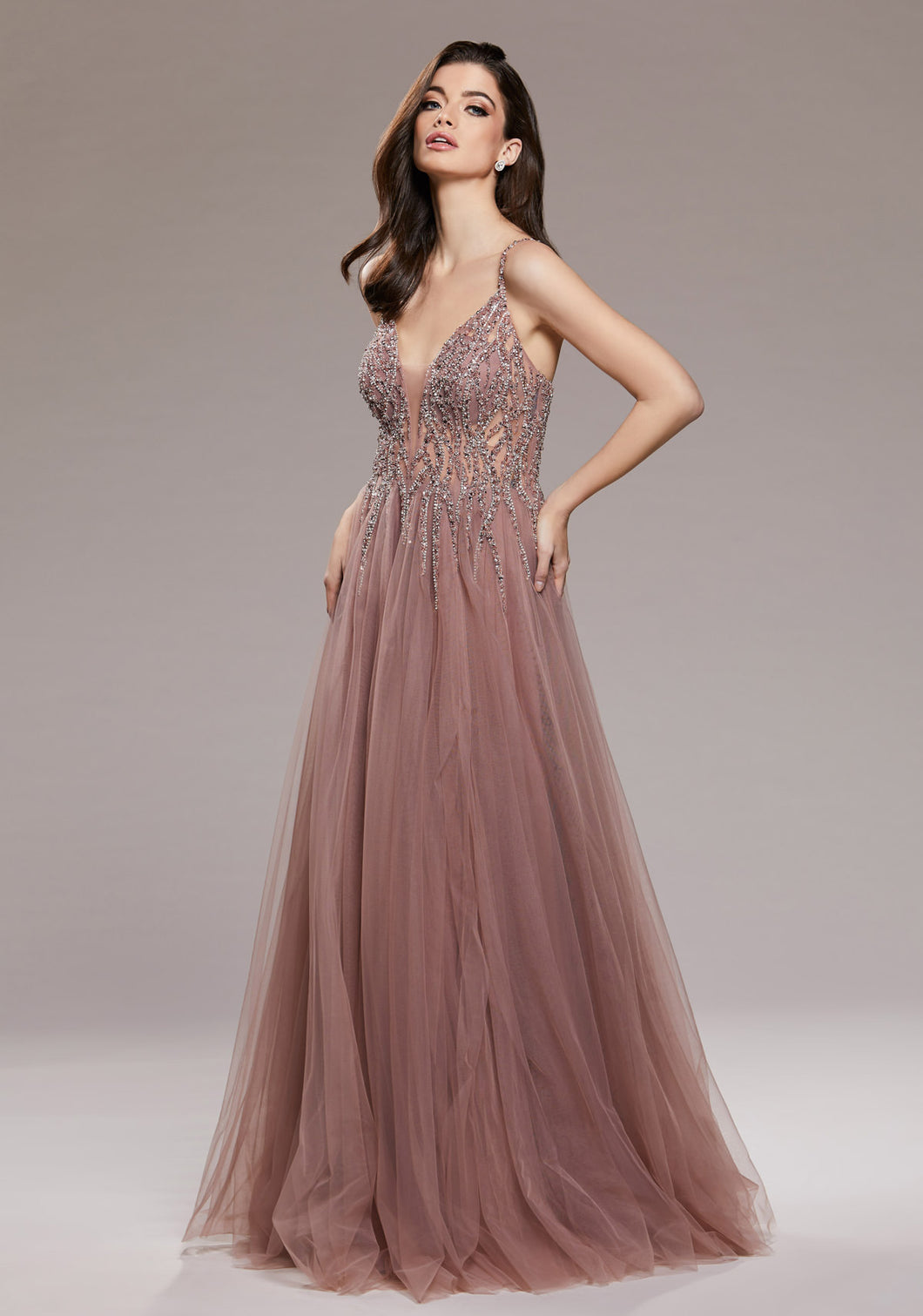 pink princess prom dress