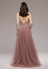 Load image into Gallery viewer, beaded pink prom dress
