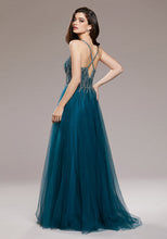 Load image into Gallery viewer, green prom dress
