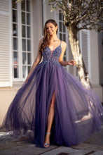 Load image into Gallery viewer, purple prom dress
