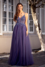 Load image into Gallery viewer, purple evening dress

