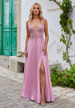 Load image into Gallery viewer, Pink Evening &amp; Prom Dress
