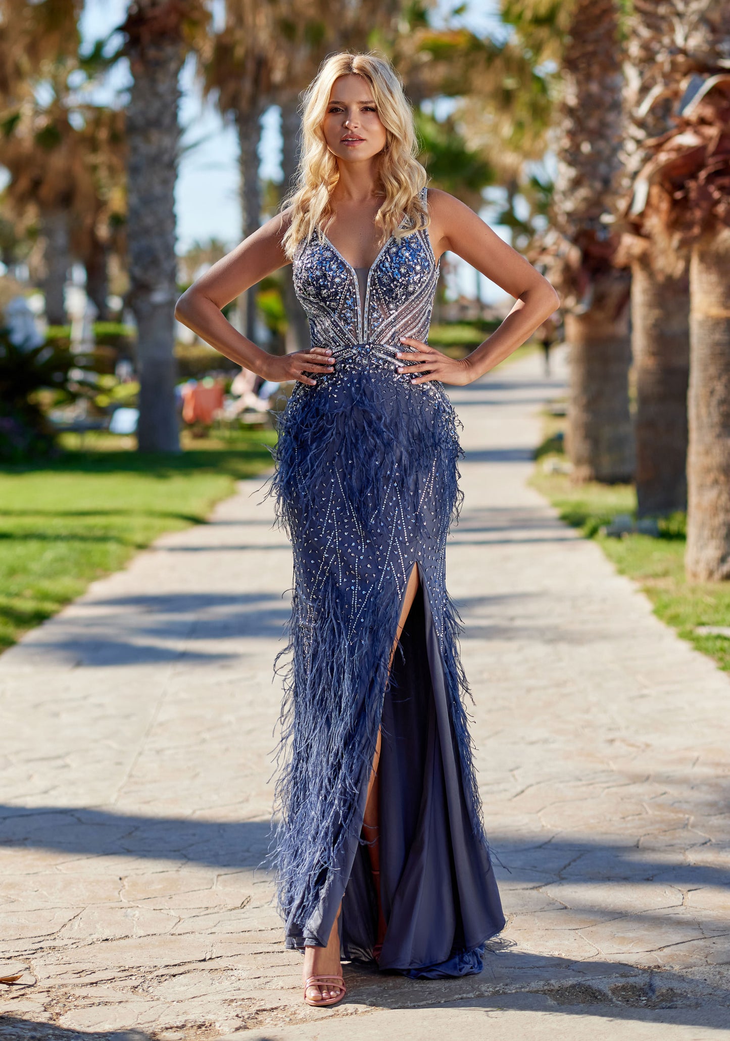 Blue Evening & Prom Dress